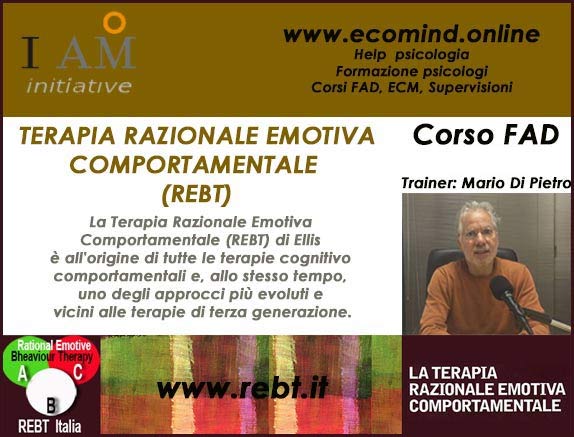 Corso REBT Terapia Razionale emotiva comportamentale FAD 5 ECM